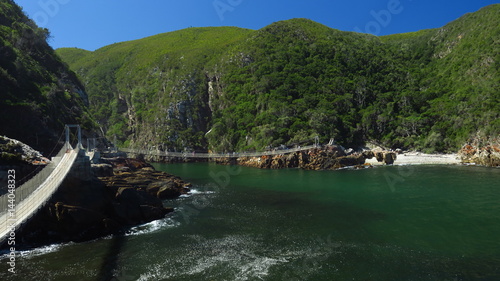 Storms River Mouth, Suspension Bridge im Tsitsikamma Park, Südafrika