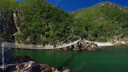 Storms River Mouth, Suspension Bridge im Tsitsikamma Park, Südafrika
