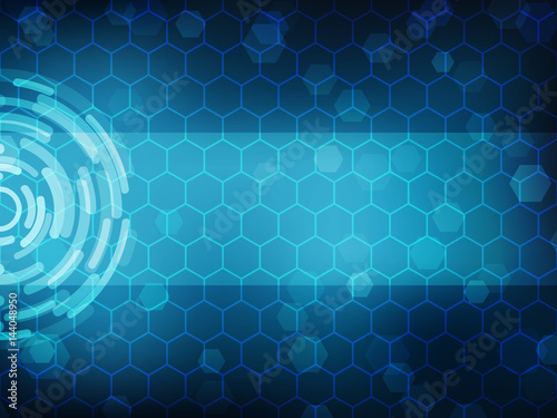 Cyber security Concept  on Abtract Technology background. Vector illustration