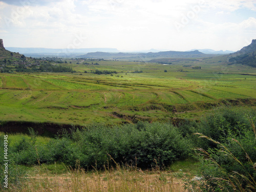 Fototapeta Naklejka Na Ścianę i Meble -  Beautiful landscape and scenery in Lesotho, Southern Africa
