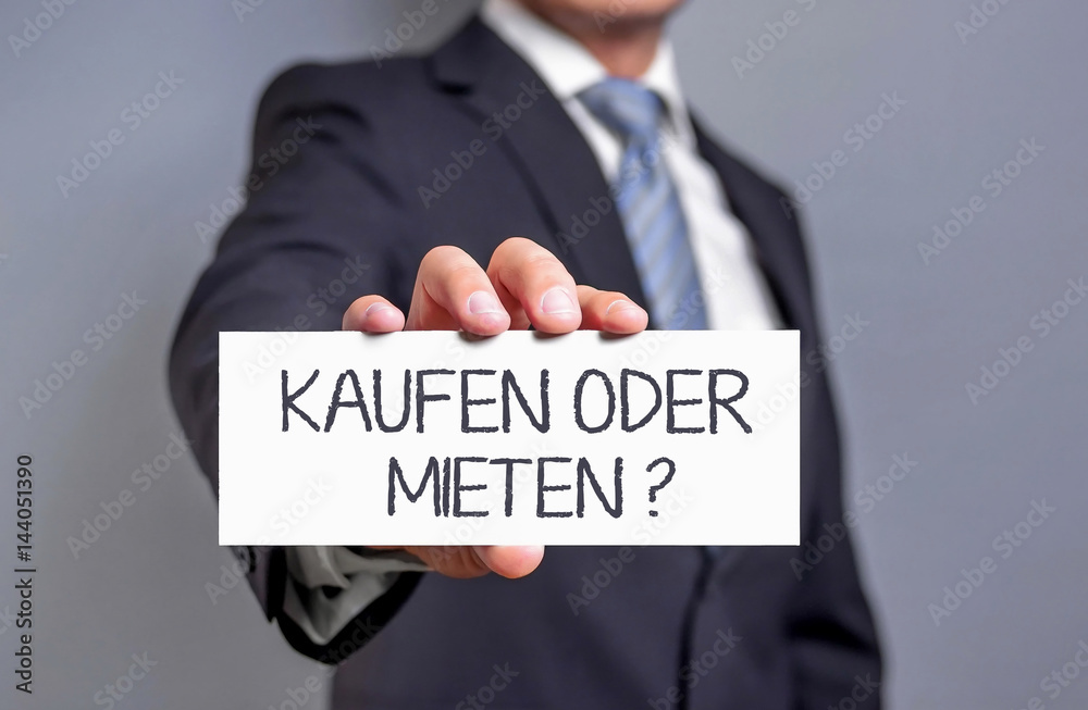 Kaufen oder Mieten? StockFoto Adobe Stock