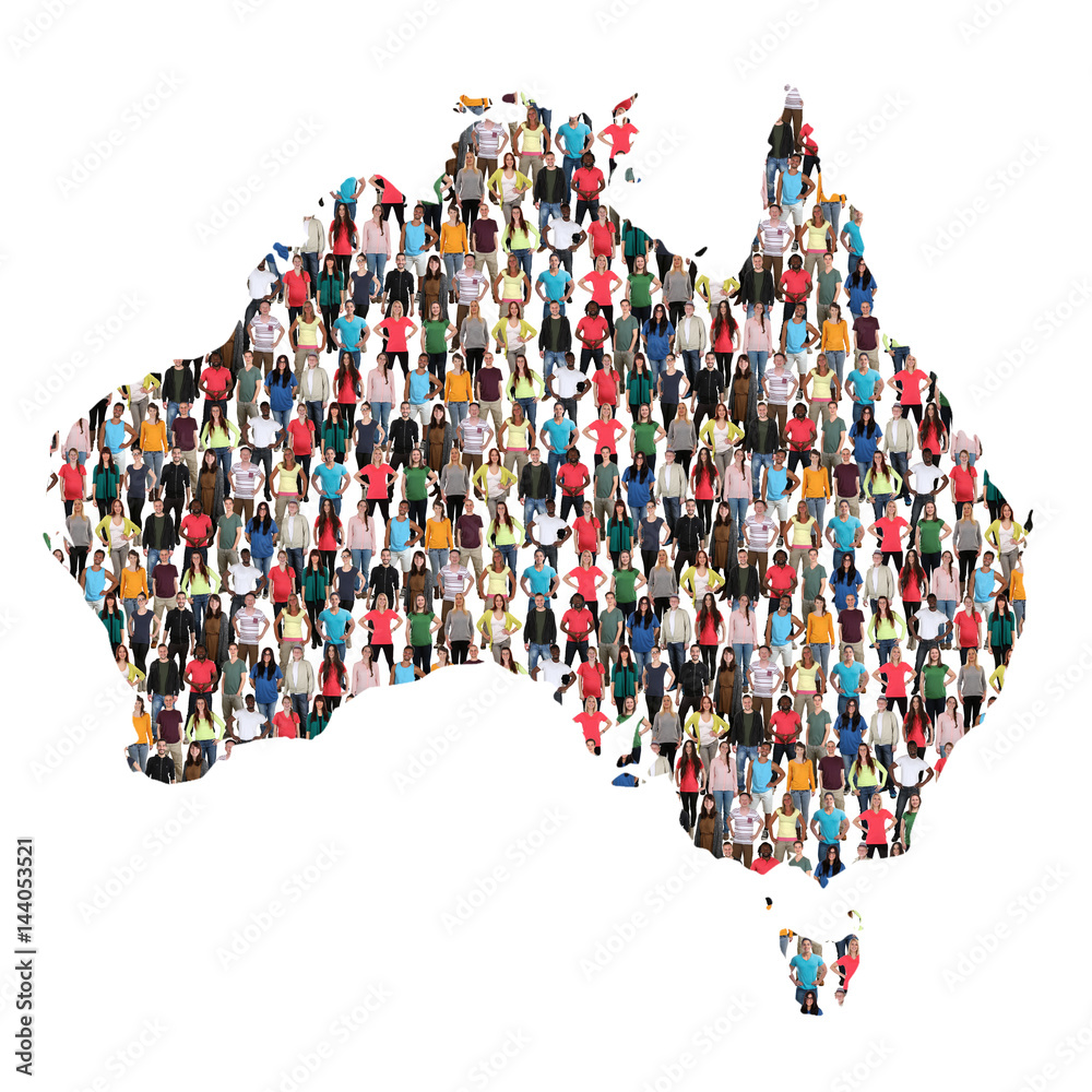 Australien Karte Leute Menschen People Gruppe Menschengruppe multikulturell StockFoto Adobe Stock Australien Karte Leute Menschen People Gruppe Menschengruppe multikulturell StockFoto Adobe Stock