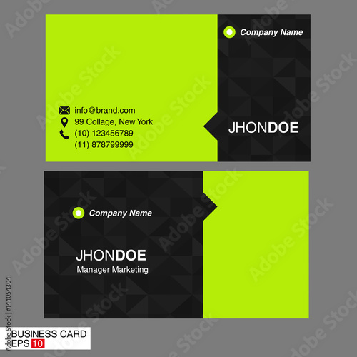 Vector modern creative and clean business card template
