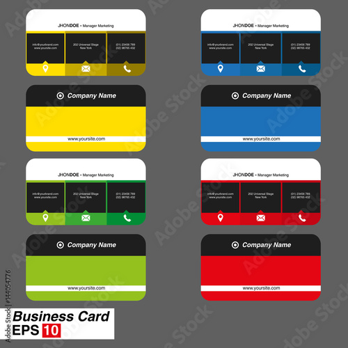 Vector modern creative and clean business card template