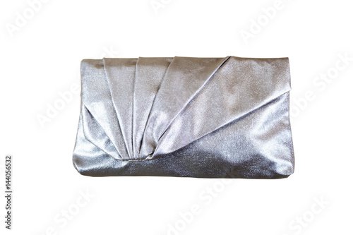 Women silver clutch bag