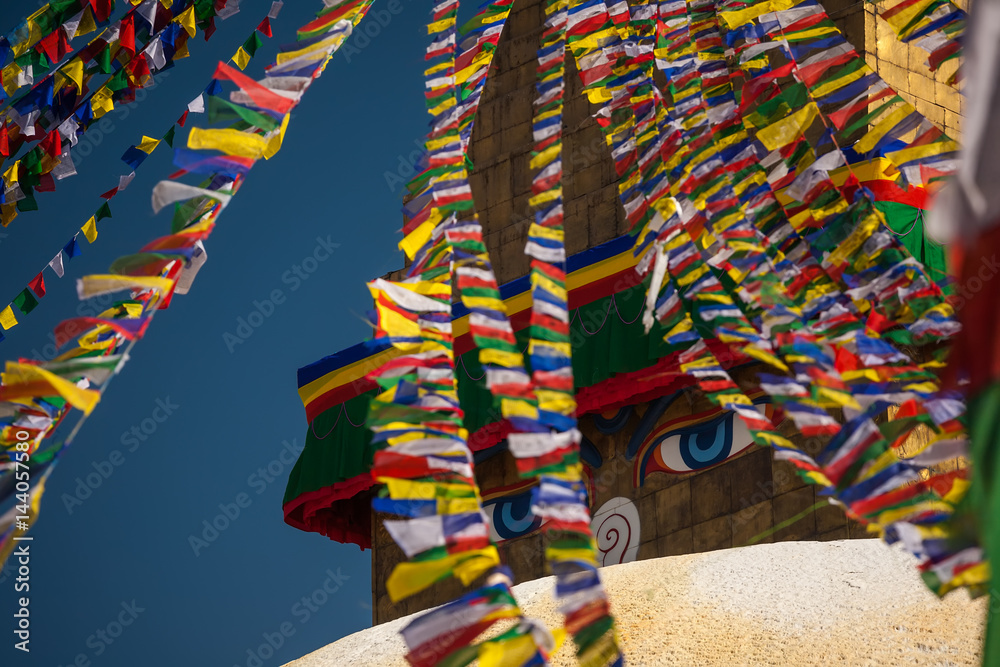 Boudnath stupa in Kathmandu, Nepal
