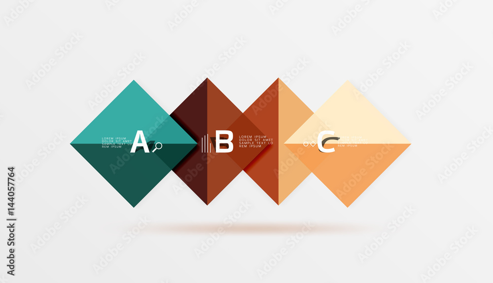 Geometric abstract background with option infographic Geometric abstract background with option infographic