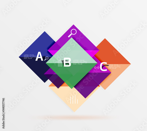Geometric abstract background with option infographic Free Download Geometric abstract background with option infographic - GFXLoad