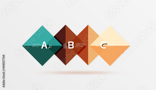 Free Download Geometric abstract background with option infographic - GFXLoad