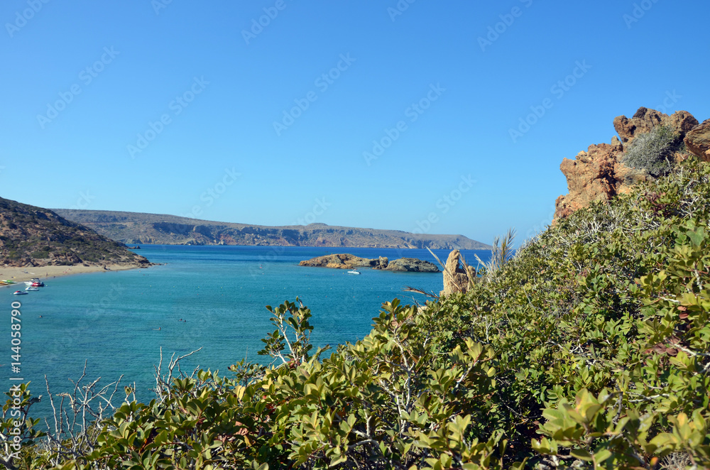 Meerblick hinter Hügel