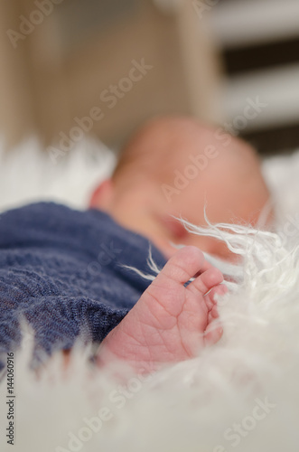 Little foor of newborn baby photo