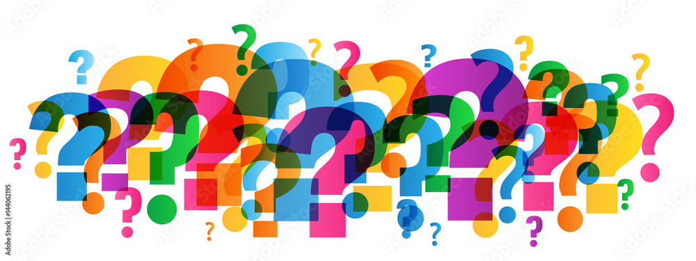 Quiz time, question mark banner design template Stock Photo - Alamy