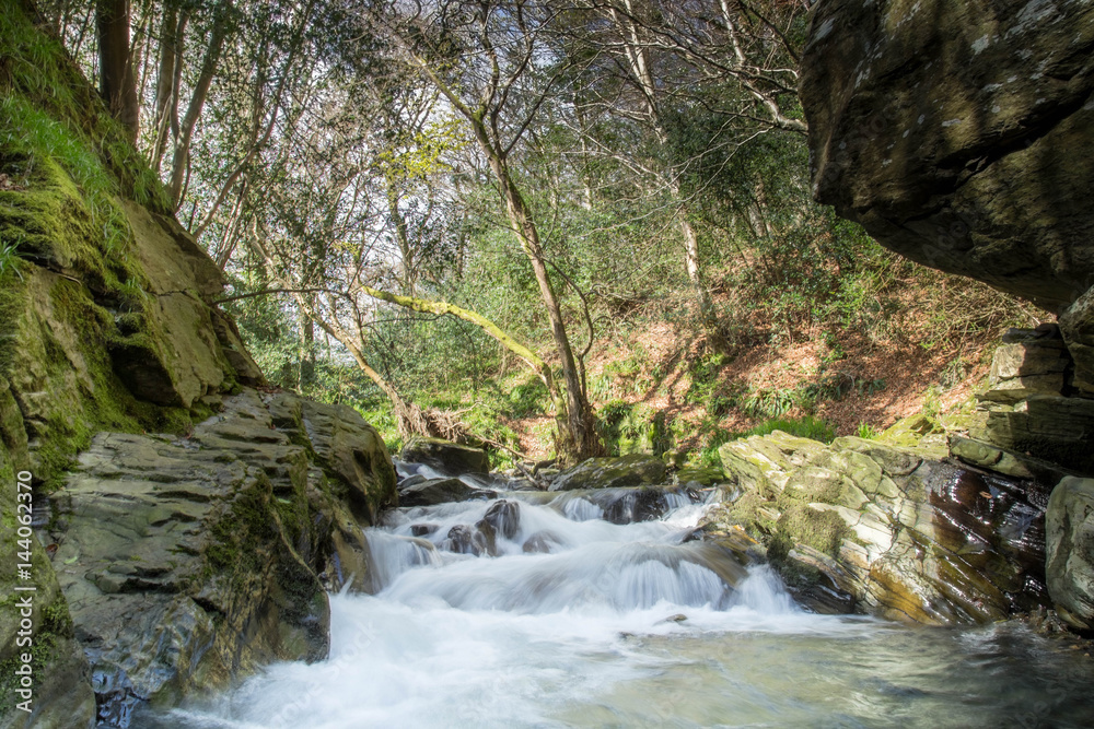 Port Cornaa, Isle of Man River Cascades Landscape Port Cornaa, Isle of Man River Cascades Landscape