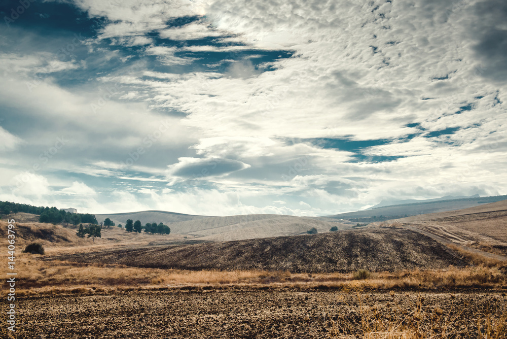 Obraz premium Nature landscape. South Spain in winter