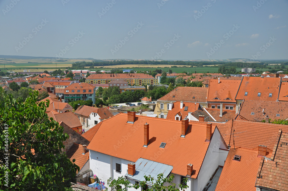 Panorama of the town of Mikulov