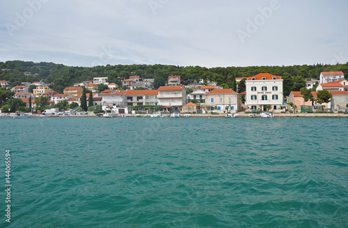 the coastline of the resort town of Croatia