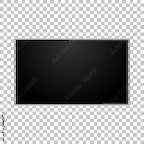 Tv screen on a isolated background, vector illustration