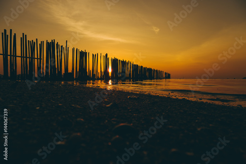 sunset at the beach