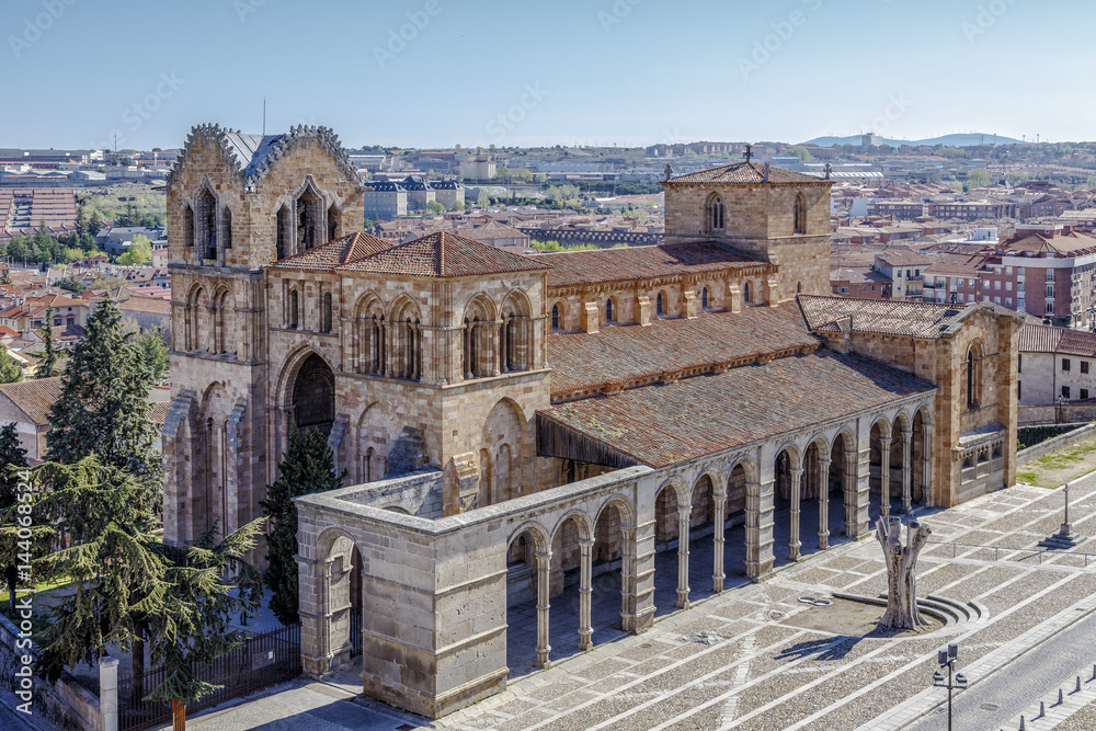 The San Vicente Basilica in Avila, Spain