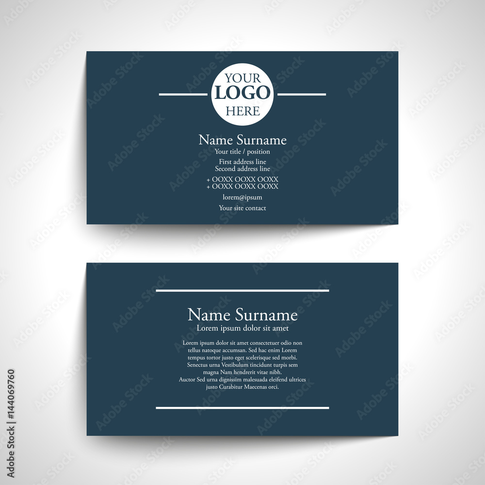 Obraz premium Business card