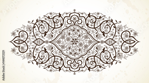 Vector element, ornament in Eastern style.