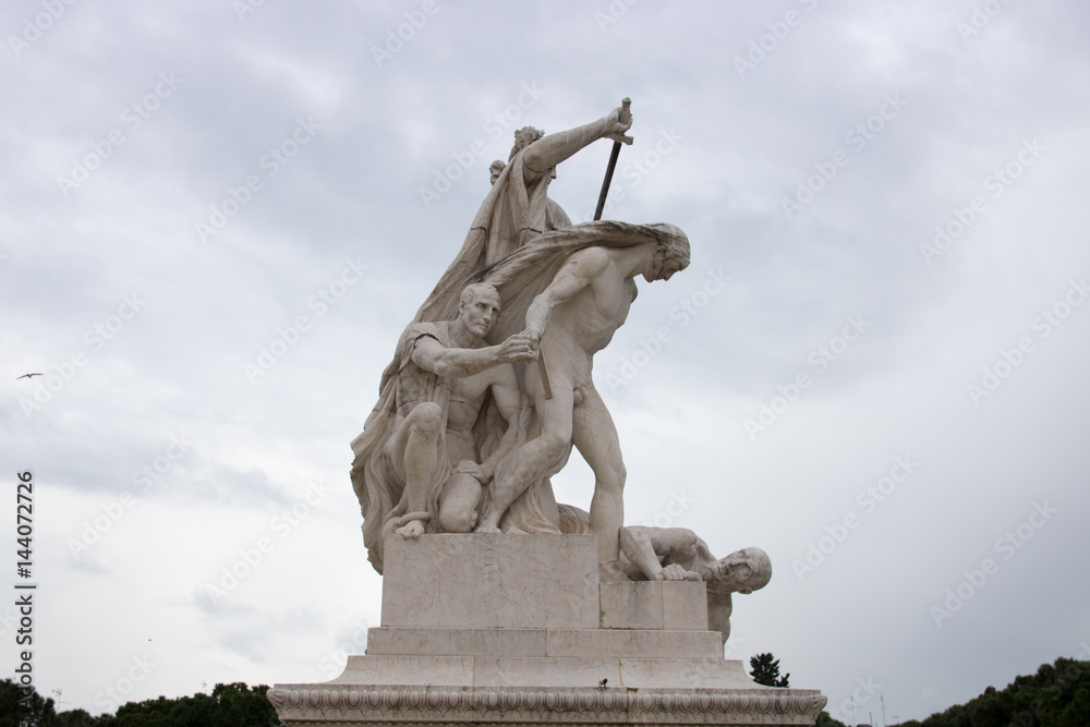Obraz premium monument of Victor Emanuel 2 one of the sights in Rome tourism