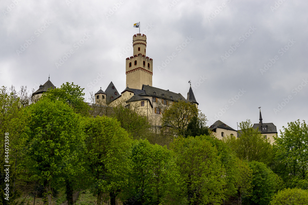 Marksburg castle at Rhineland-Palatinate Germany