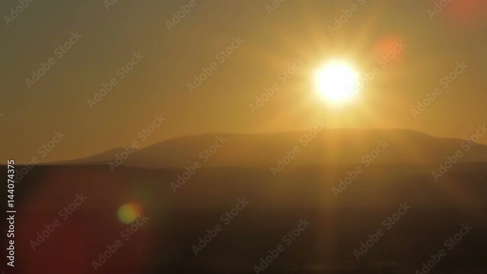 custom made wallpaper toronto digitalSun at sunset over the mountain.