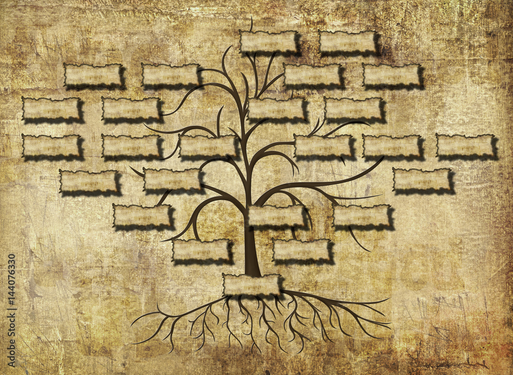 Obraz premium family tree illustration