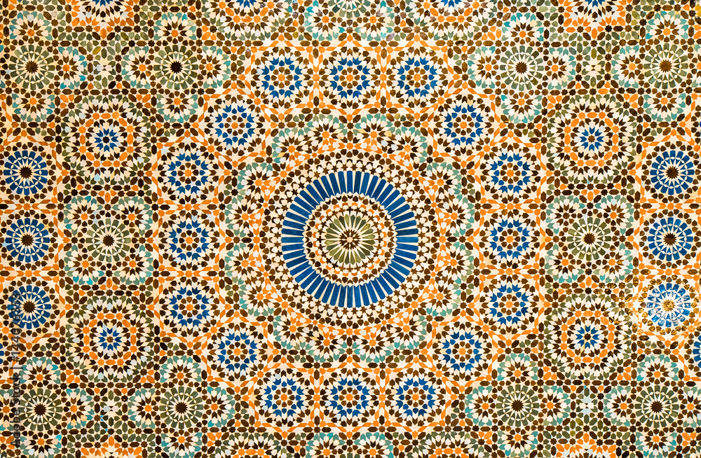 moroccan vintage tile background