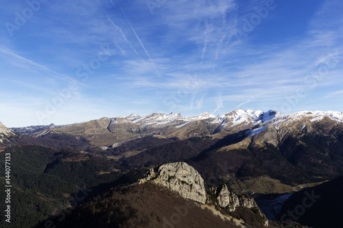 landscape of mountains