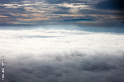 Clouds of Heaven  soaring above the clouds over the Pacific Ocean