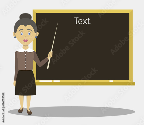 Smiling school teacher