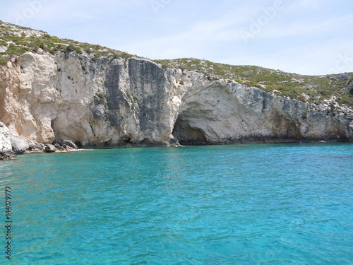 Blue caves Zakynthos  Greece 