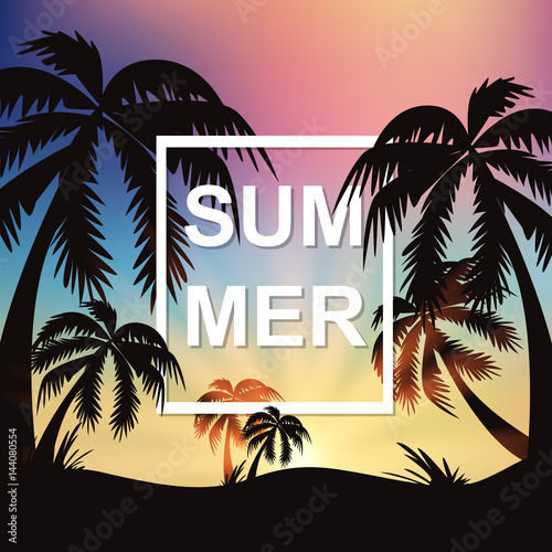 Hello summer. Season. The sun. Hot. For your design. © dasha122007