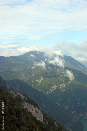 clouds over Tara mountain Serbia landscape