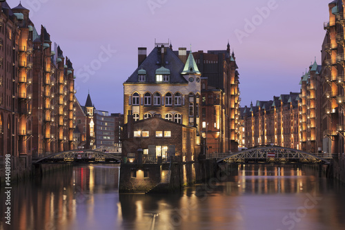 Water castle (Wasserschloss), Speicherstadt, Hamburg, Hanseatic Citiy, Germany photo