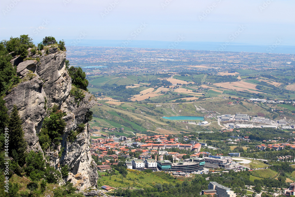 San Marino cityscape Italy