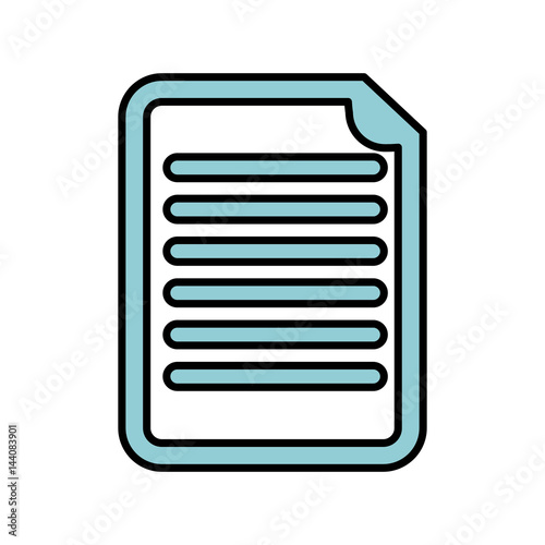paper document isolated icon vector illustration design