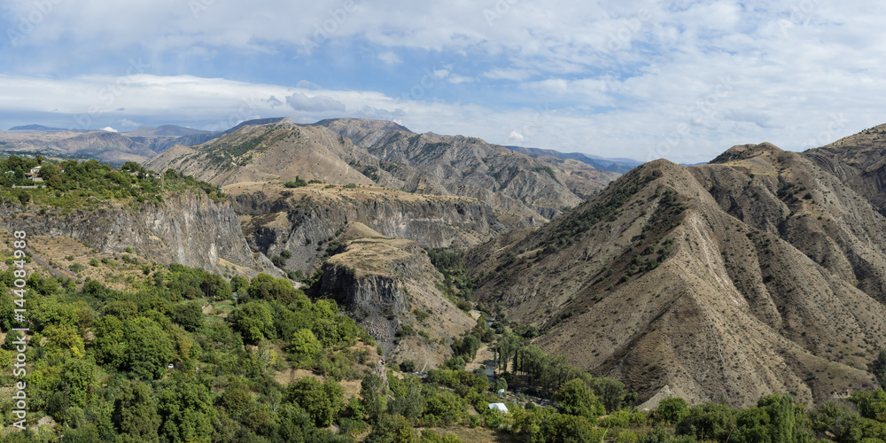 View over the mountains surrounding Garni, Kotayk Province, Armenia, Caucasus