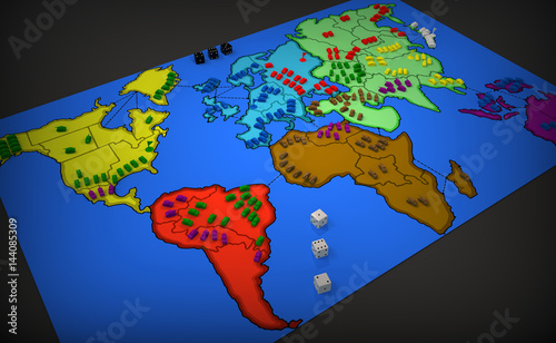 Toy tanks. board game.3d rendering.