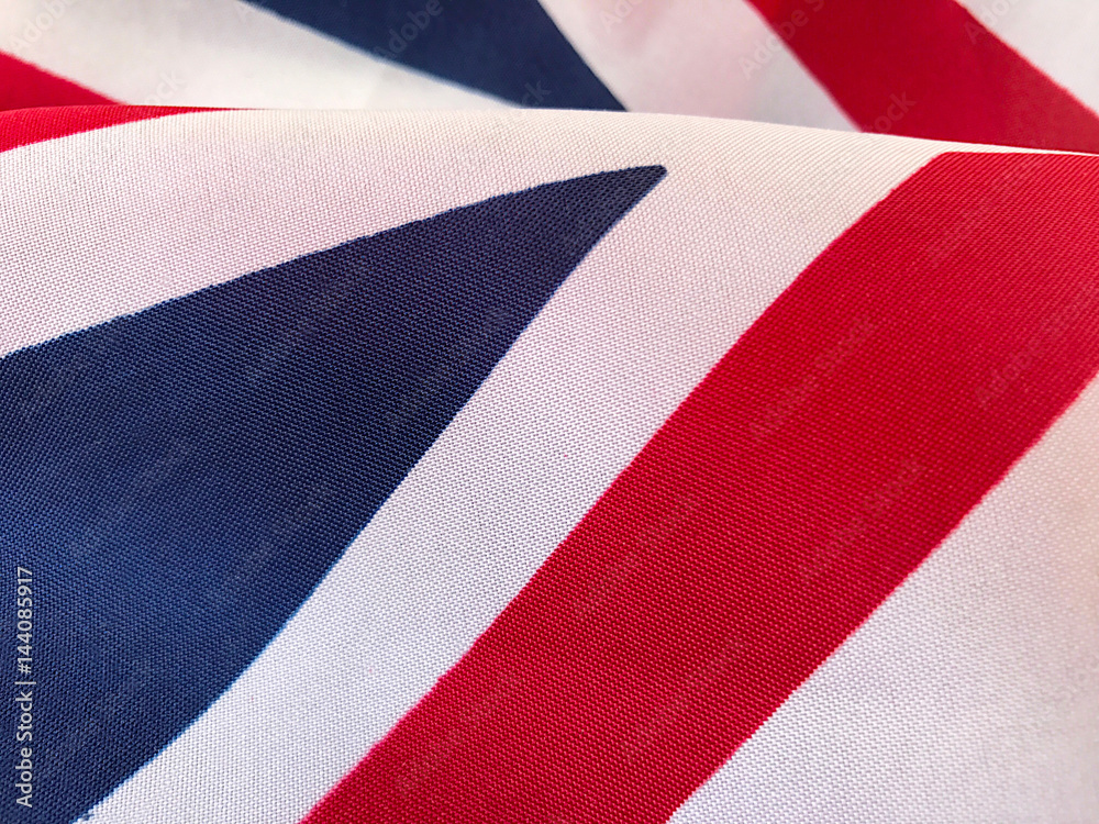 Closeup view of British flag Closeup view of British flag