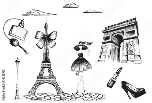 Collection of fashion objects