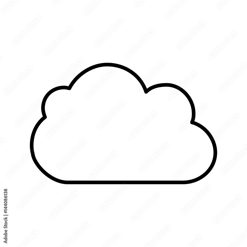 cloud silhouette isolated icon vector illustration design cloud silhouette isolated icon vector illustration design