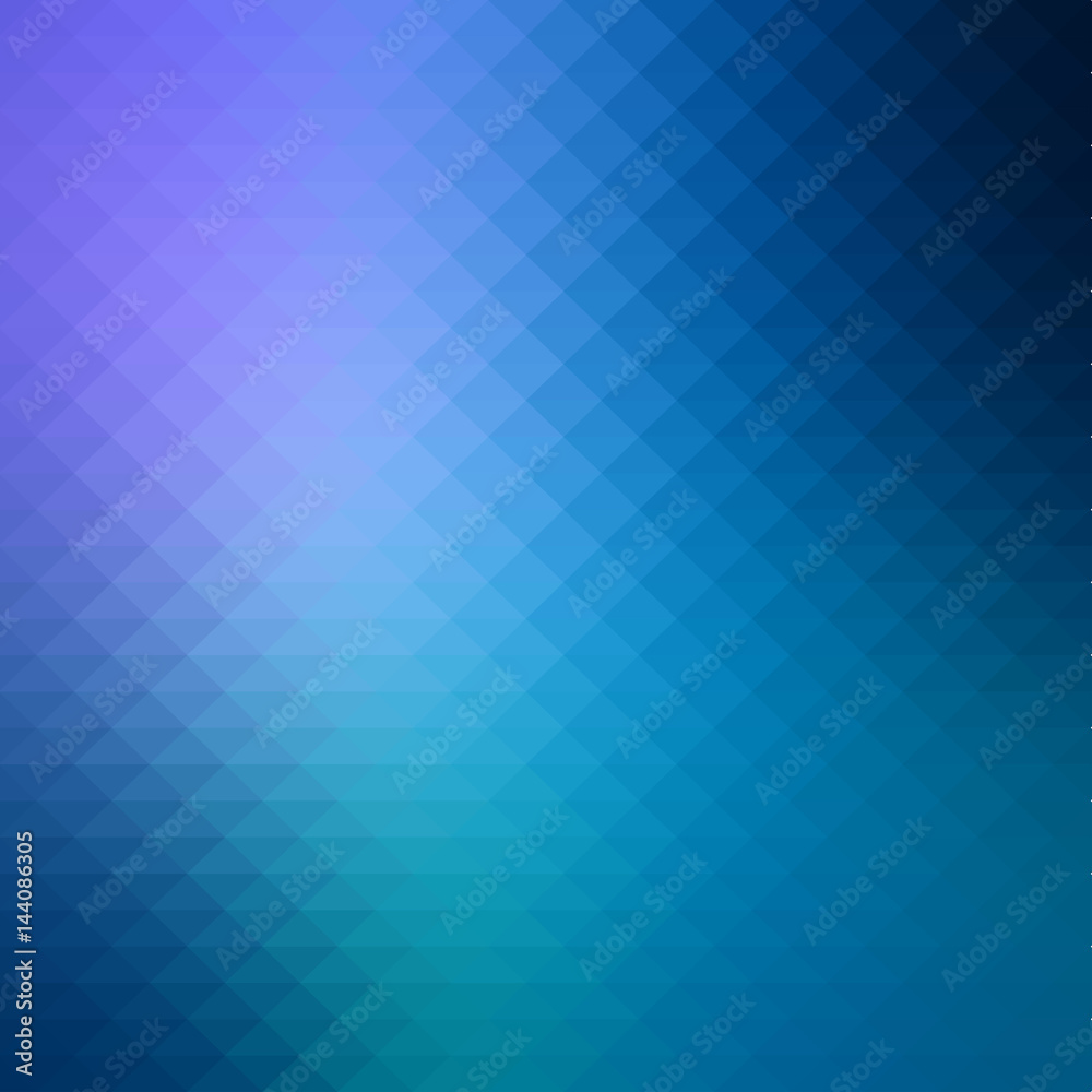 Shiny geometric style background with vibrant blue color tone.