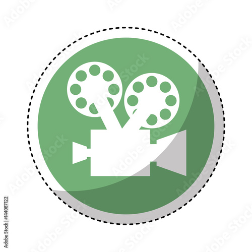 video camera retro icon vector illustration design