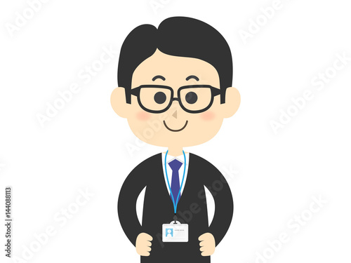 サラリーマンの男性
