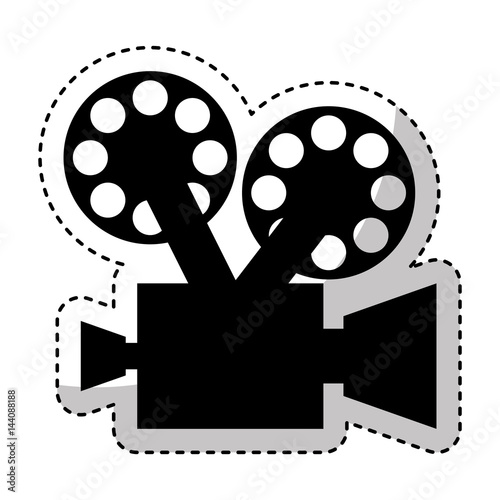 video camera retro icon vector illustration design