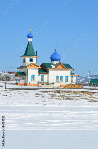 Никольская церковь в селе Большое Голоустное на Байкале photo