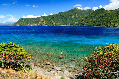 Konstfotografi Soufriere Bay, Soufriere, Dominica